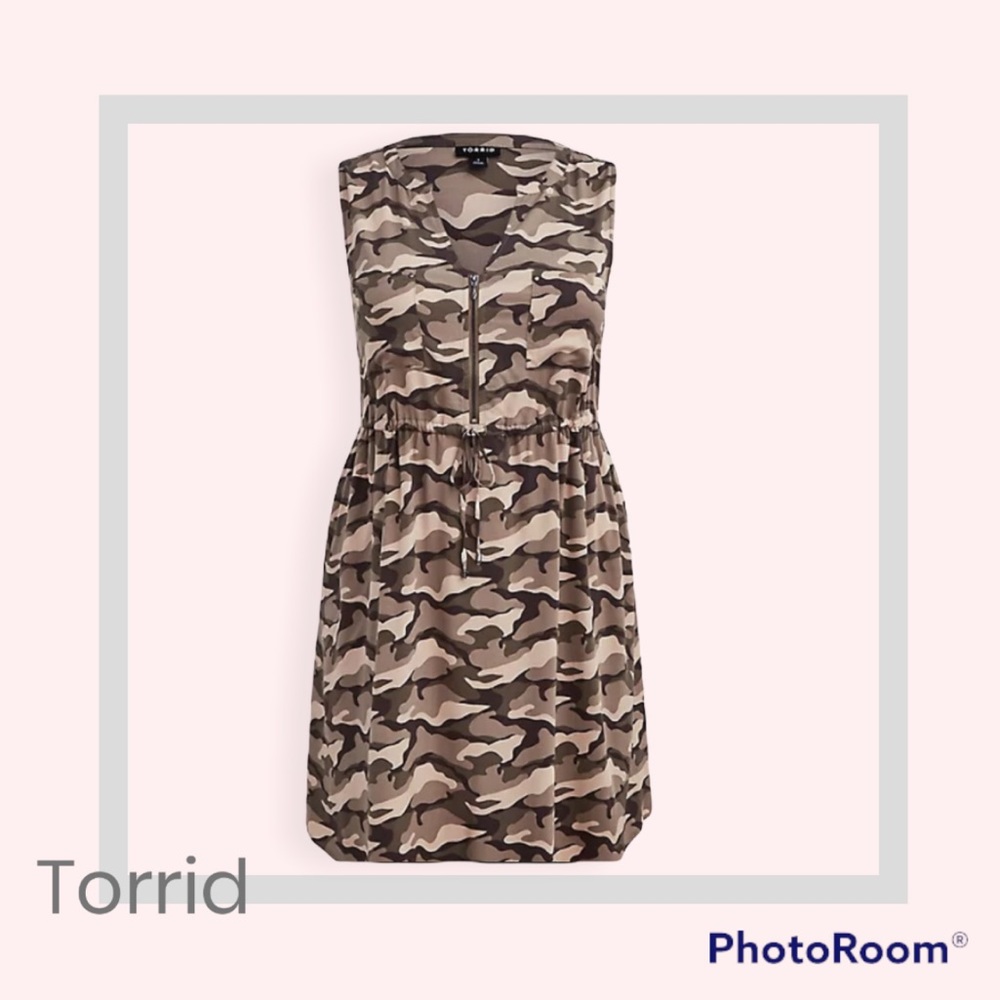 Torrid Camo Dress NWT